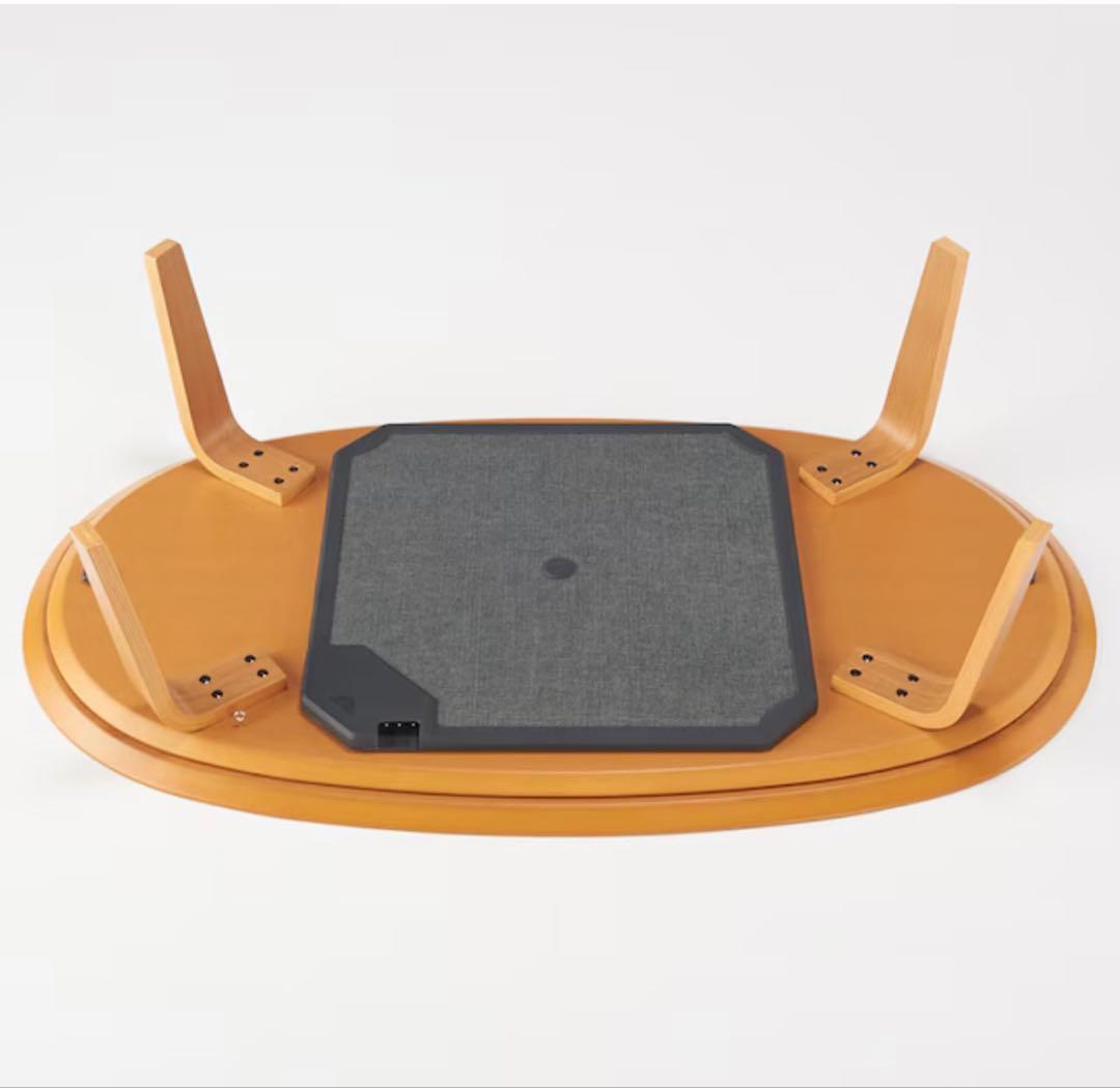 【Eriママ】無印良品　楕円こたつ ／ナチュラル