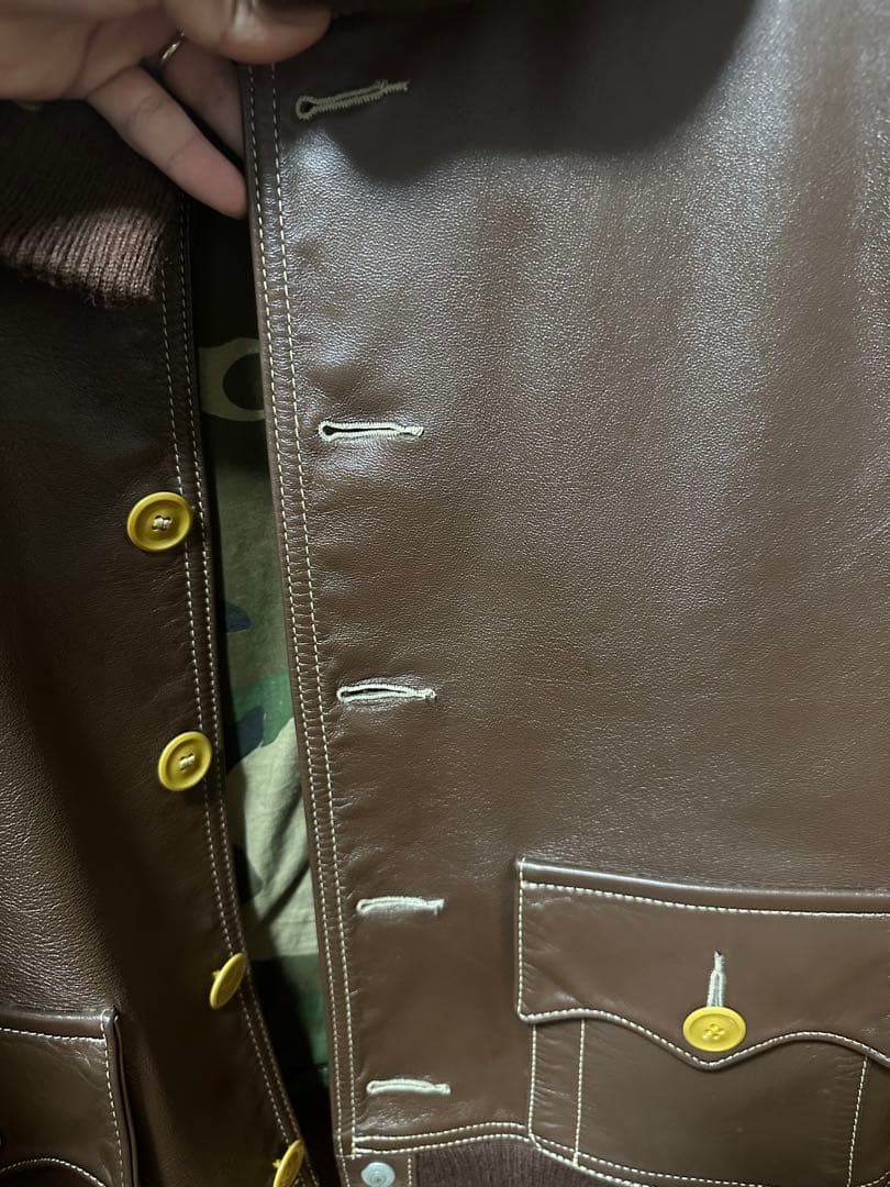 Y*♡様 超レア EVIS エヴィス A-1 レザージャケット 38