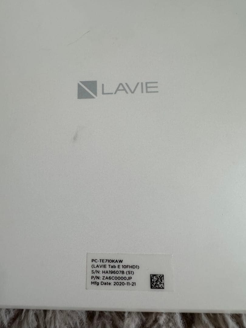 NEC PC-TE710KAW LAVIE Tab E ホワイト 10.1型