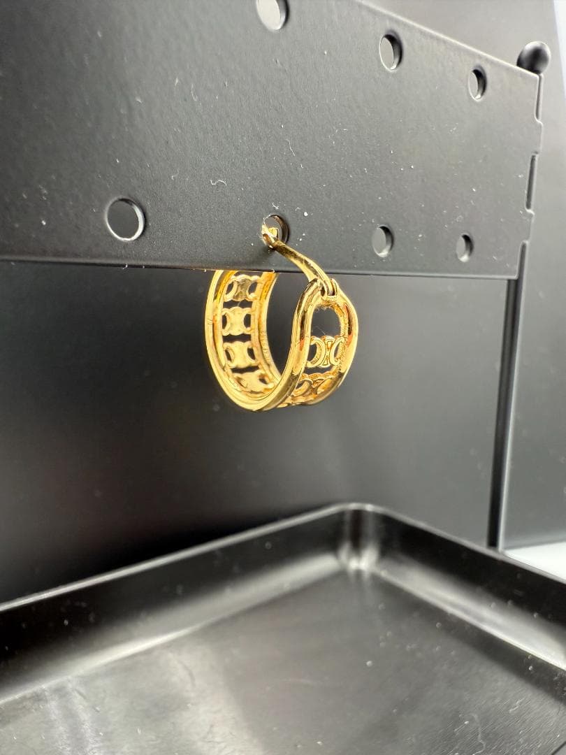 【片耳のみ】CELINE セリーヌ マカダム ピアス