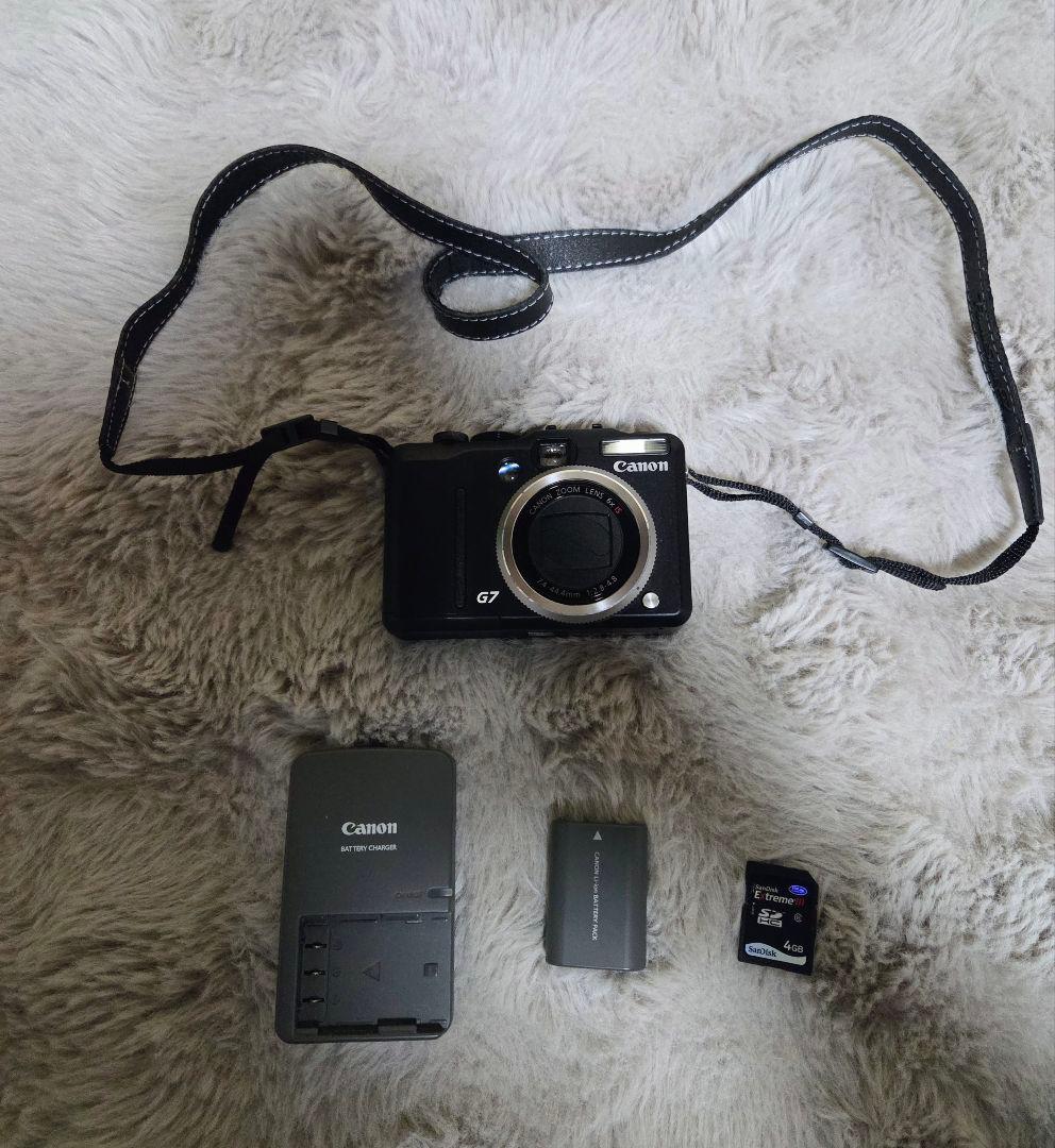 【美品】Canon G7 コンパクトデジタルカメラ、 箱、端子、説明書