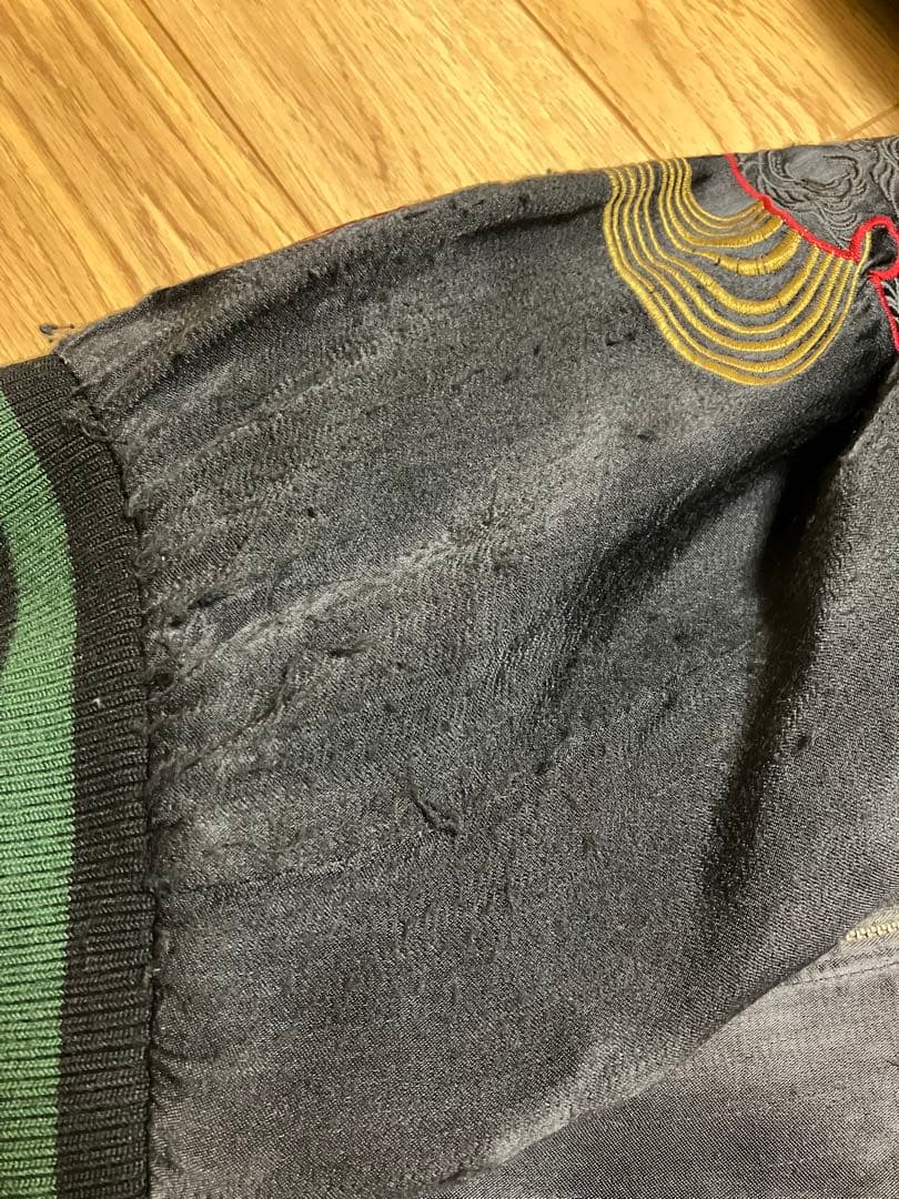 satori さとり 般若 髑髏 花魁柄 桜 刺繍リバーシブルスカジャン