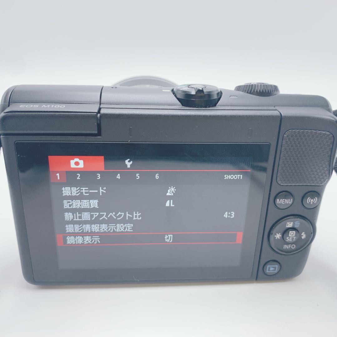 Canon EOS M100ミラーレス一眼 デジカメ EF-M 15-45mm