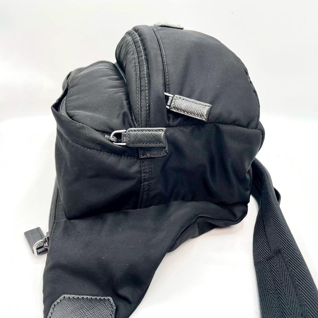 RFID認証⭐︎プラダ ボディバッグ 2VH038 ブラック ナイロン