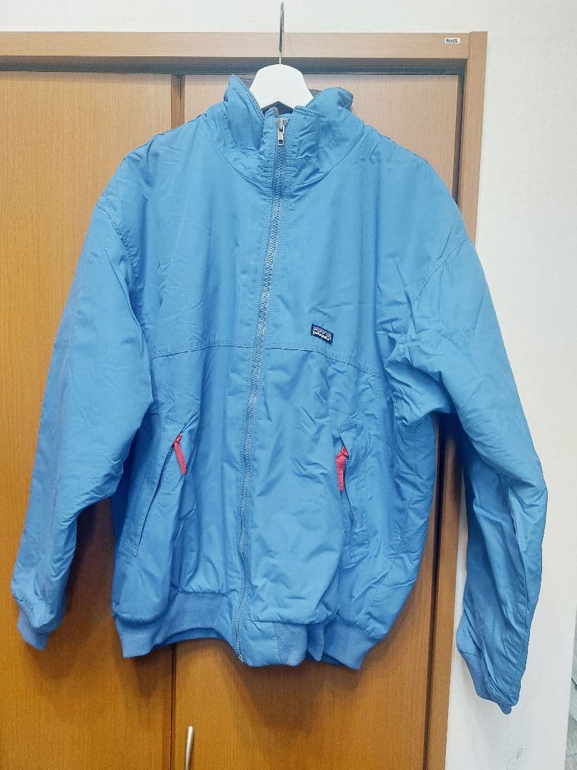 80～90s patagonia　シェルドシンチラ　ブルー　古着
