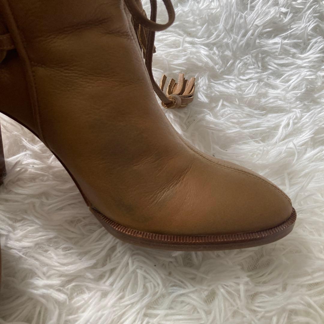 CHANEL シャネル ムートンブーツ 37 ココマーク ファー イタリア製