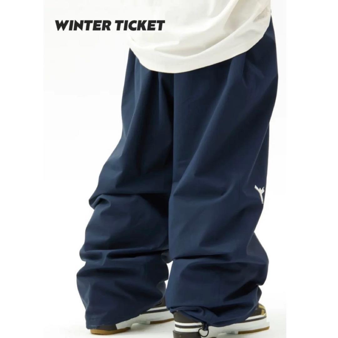WINTER TICKET スノーボードパンツ ネイビー