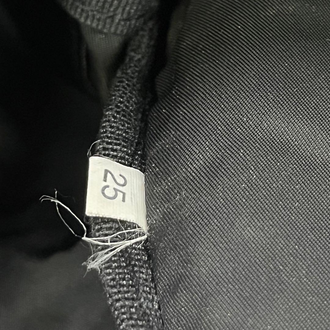 中古品　PRADA ロゴプレート ボストン ショルダー ナイロン バック 黒