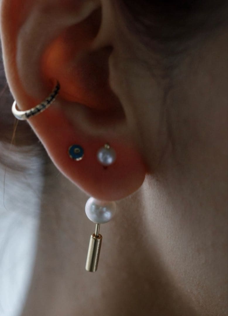 hirotaka ヒロタカ　Mini Spear Pearl パール ピアス