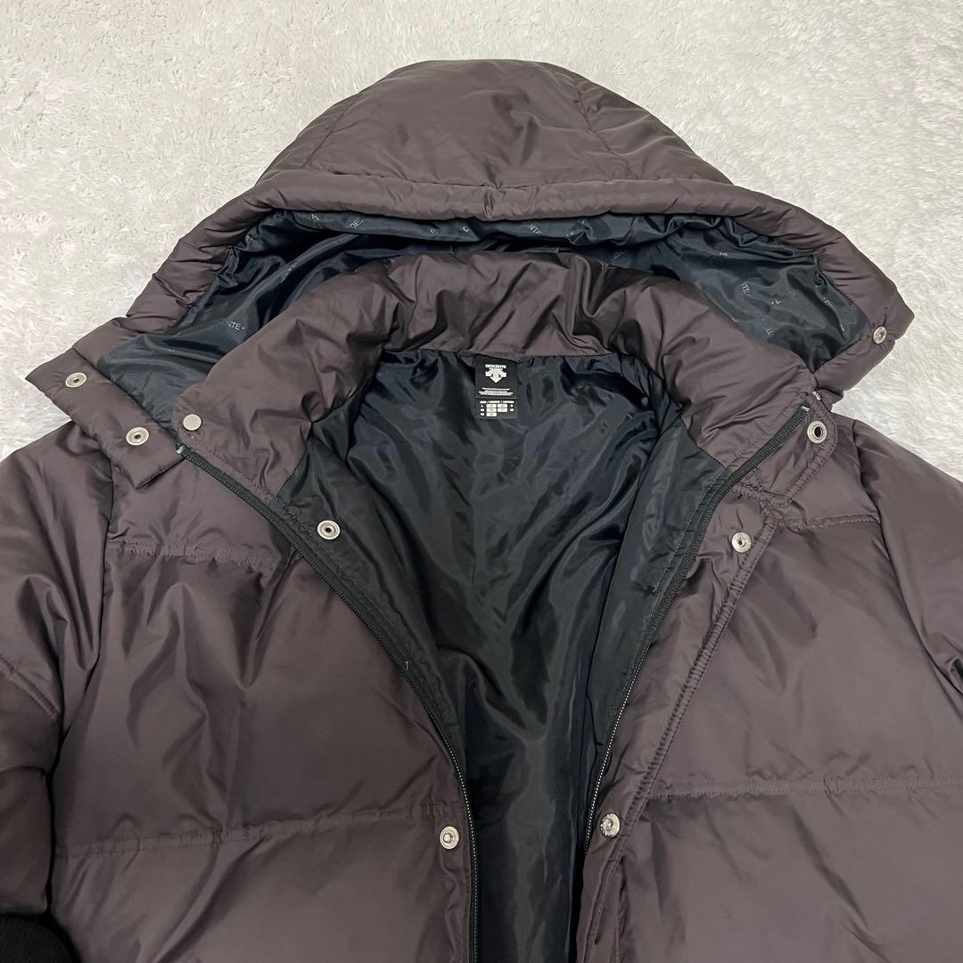 デサント　スーパーロングダウンコート　フード付き ベンチコート　防寒