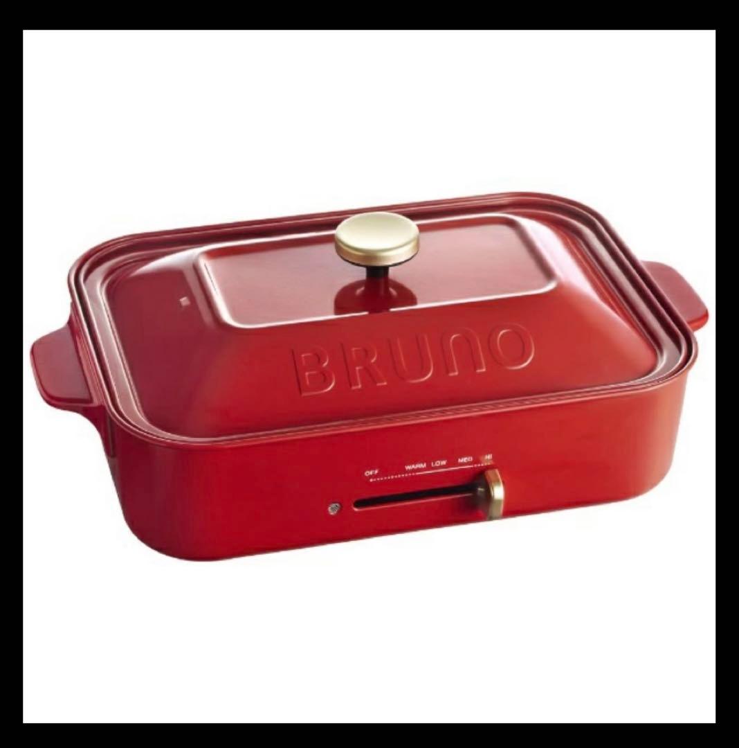 【土日限定お値下げ】BRUNO コンパクトホットプレート&セラミックコート鍋