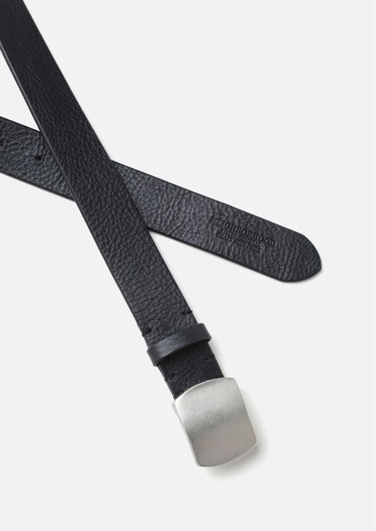 完売品 NEIGHBORHOOD LEATHER BELT WIDE ブラックM