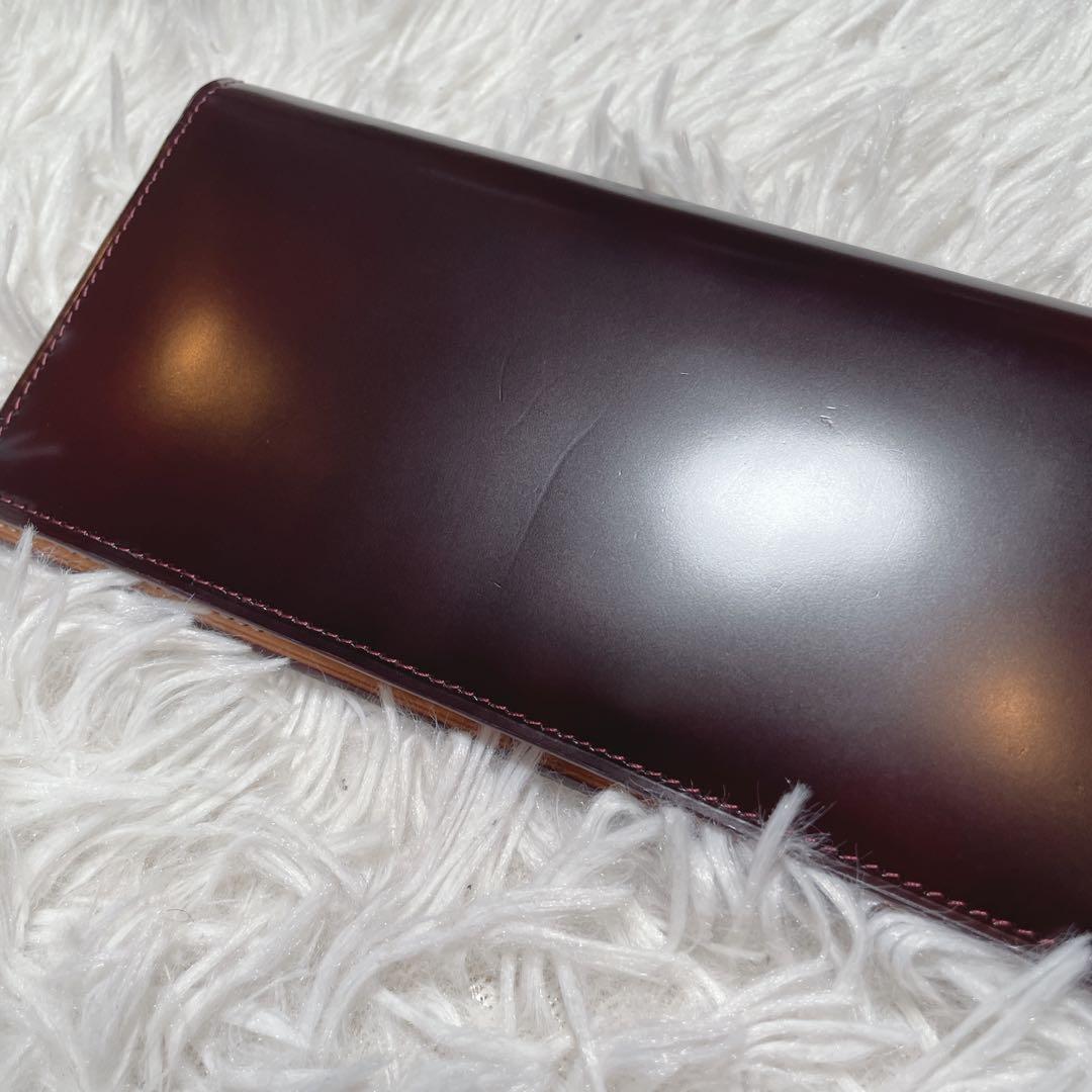 新品　未使用　フライングホース　コードバン　ブラウン　馬革　長財布　ロング