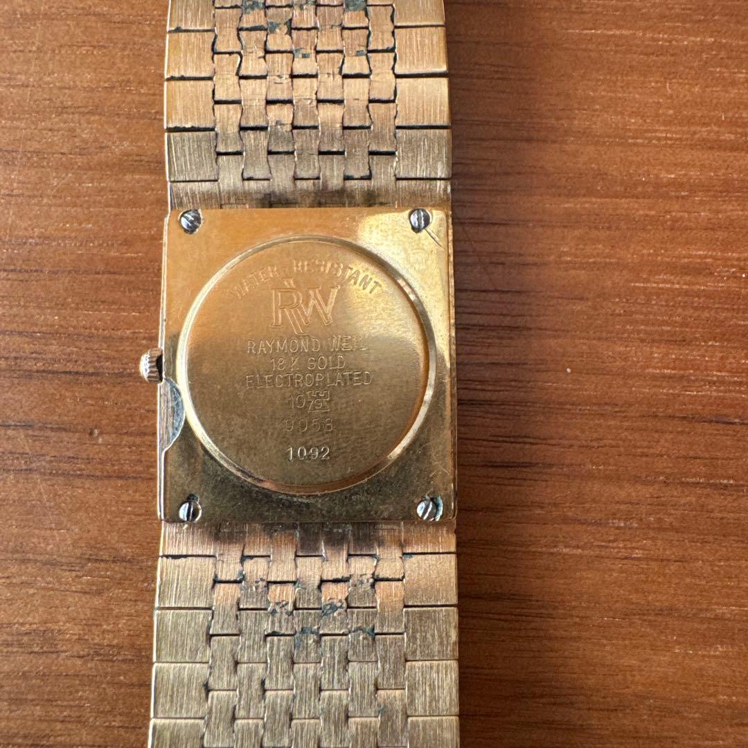 RAYMONDWEIL18KGOLDELECTROPLATED 腕時計