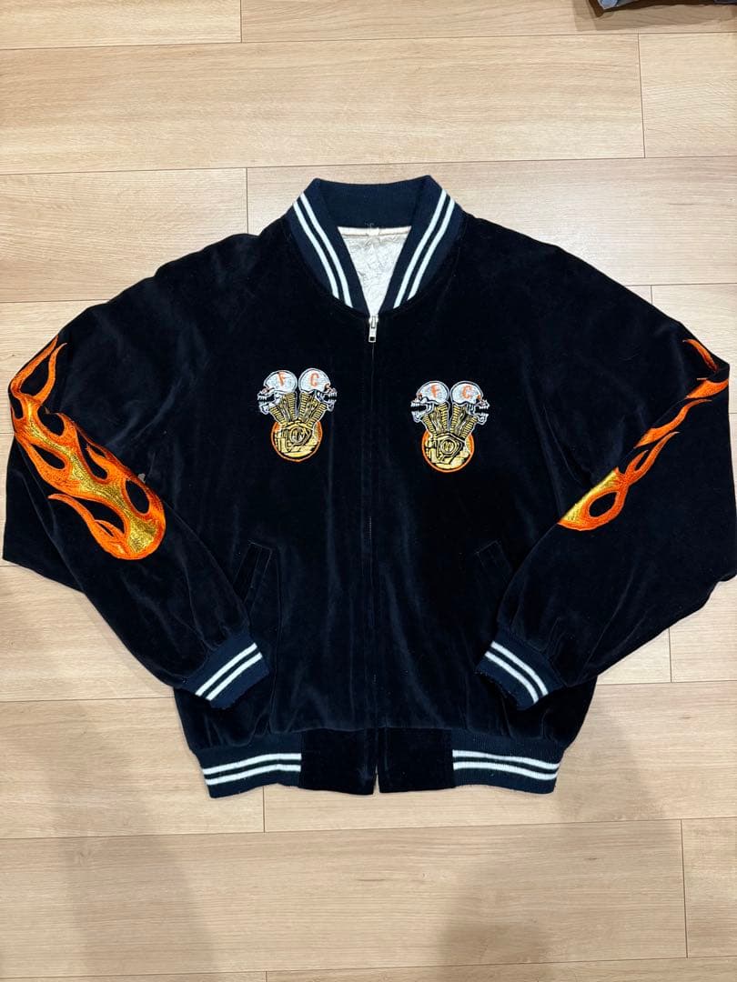 【希少】90s ハーレーダビッドソン スカジャン Harley Davidson