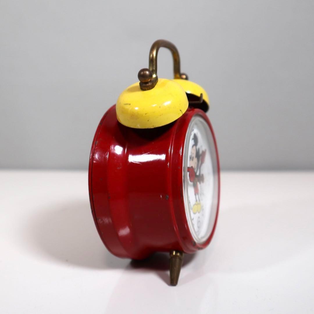 【動作OK】BRADLEYその① 1960～70年ミッキー ゼンマイ目覚まし時計