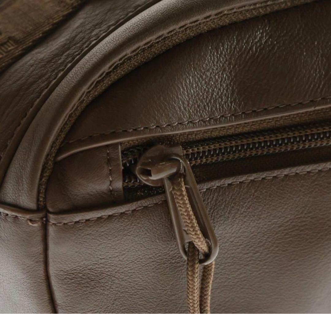 24AW Supreme レザーボディバッグ ブラウン