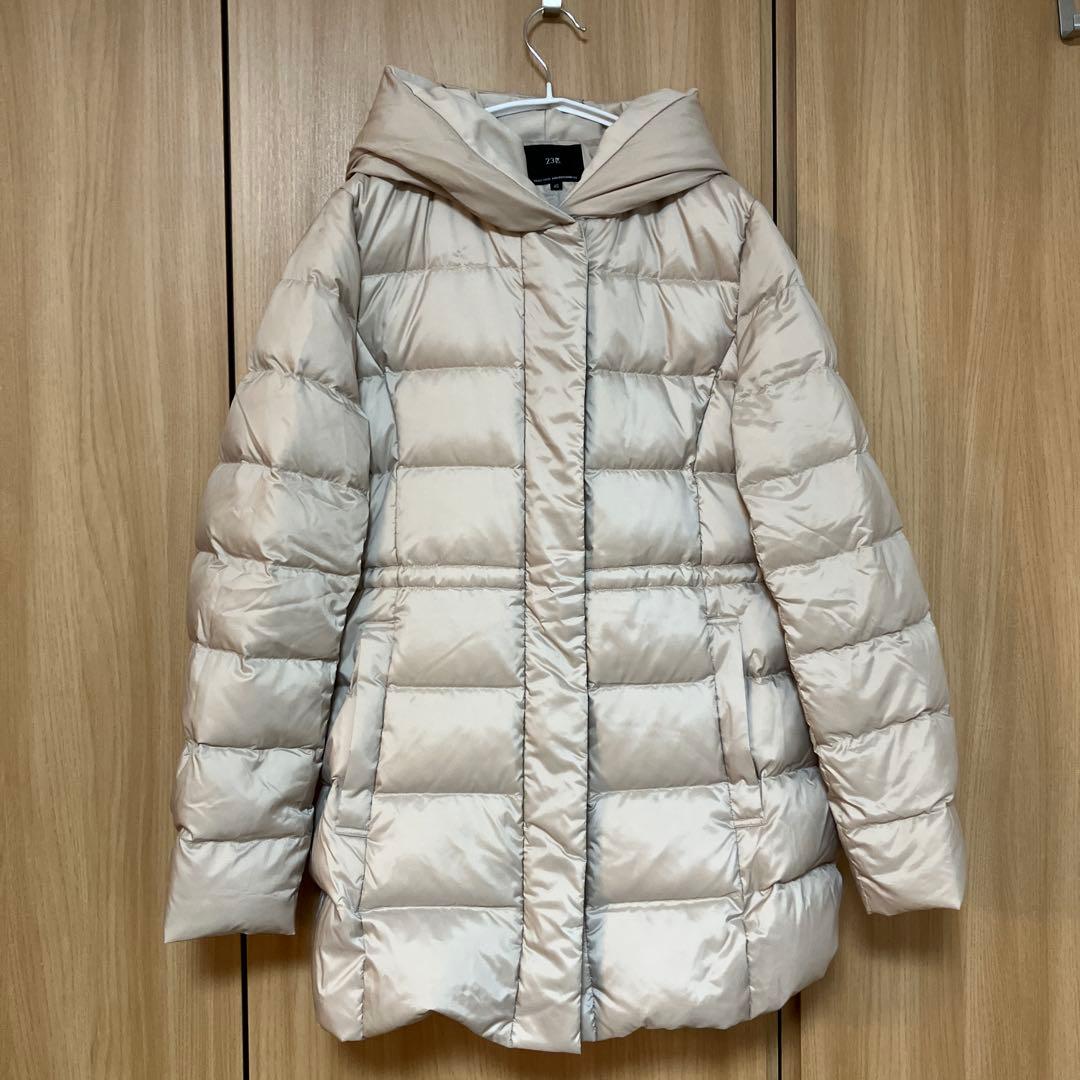 23区【VERY掲載/新色追加】シレータフタ ミドル丈 ダウンコート 40号