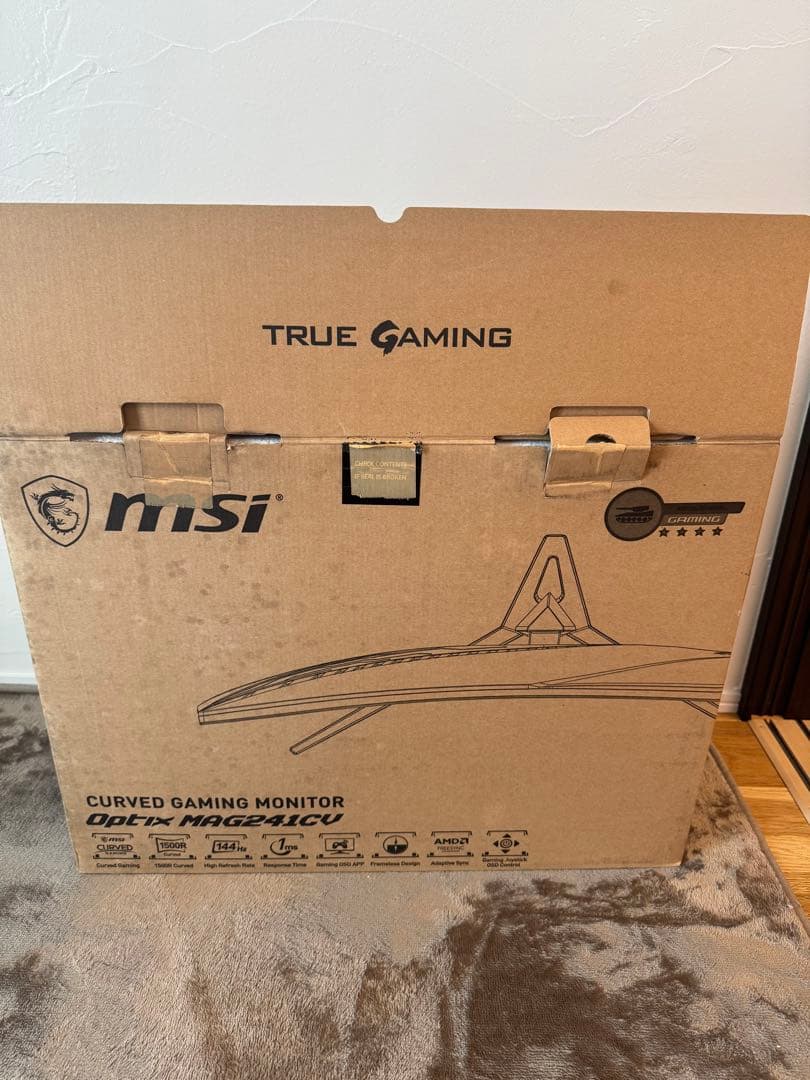 MSI Optix MAG241C 23.6インチ ゲーミングモニター 本体