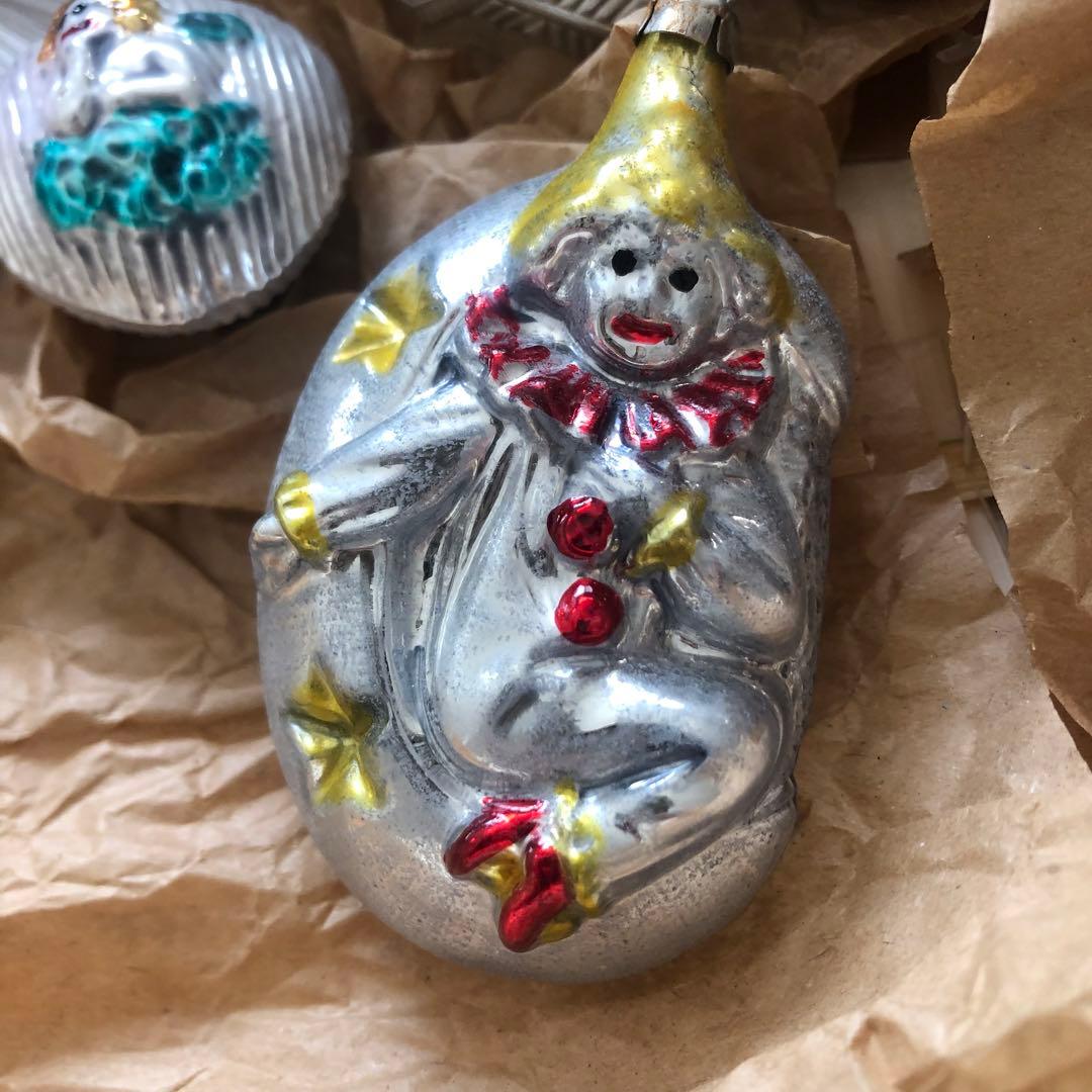 ドイツ製　ガラスオーナメント　クリスマスオーナメント　６点　アスティエ　おまとめ