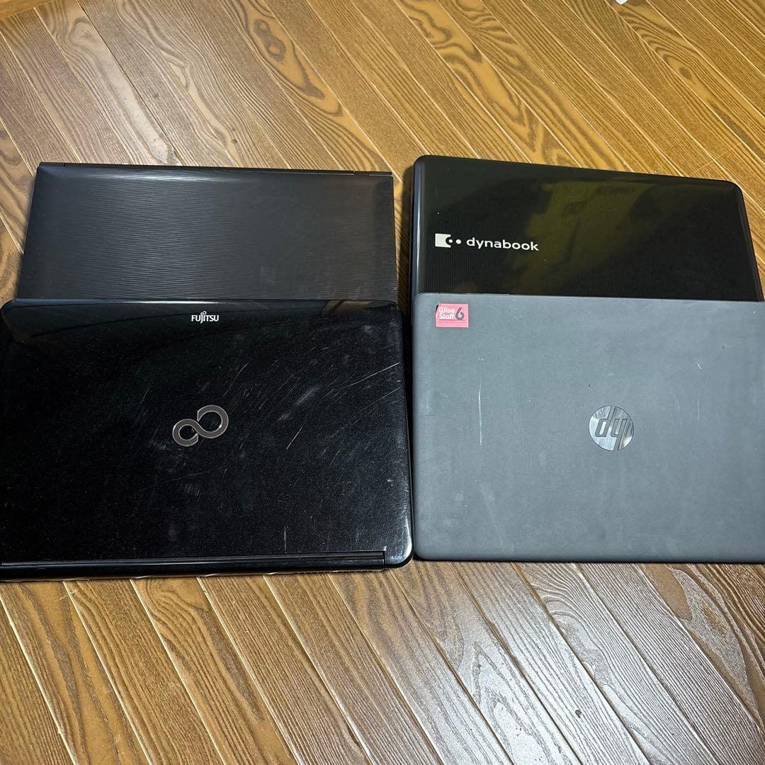 【ジャンク】ノートpc ノートパソコン 起動不可 部品取り 修理用 現状品 4点