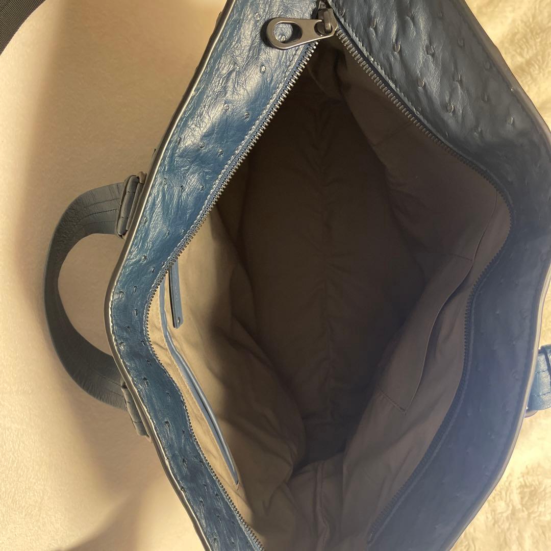 BOTTEGAVENETAボッテガヴェネタレザーネイビー2WAYショルダーバッグ