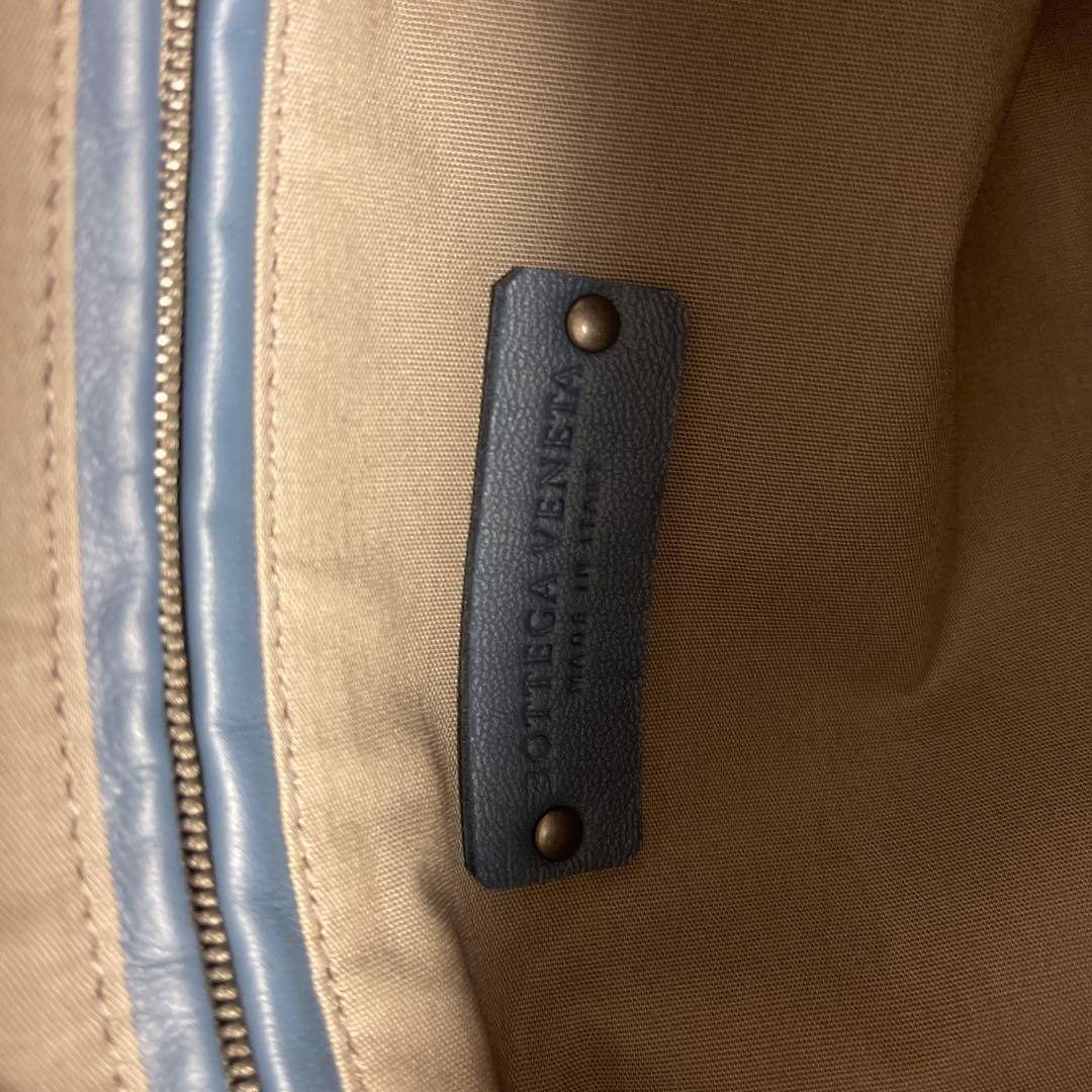 BOTTEGAVENETAボッテガヴェネタレザーネイビー2WAYショルダーバッグ