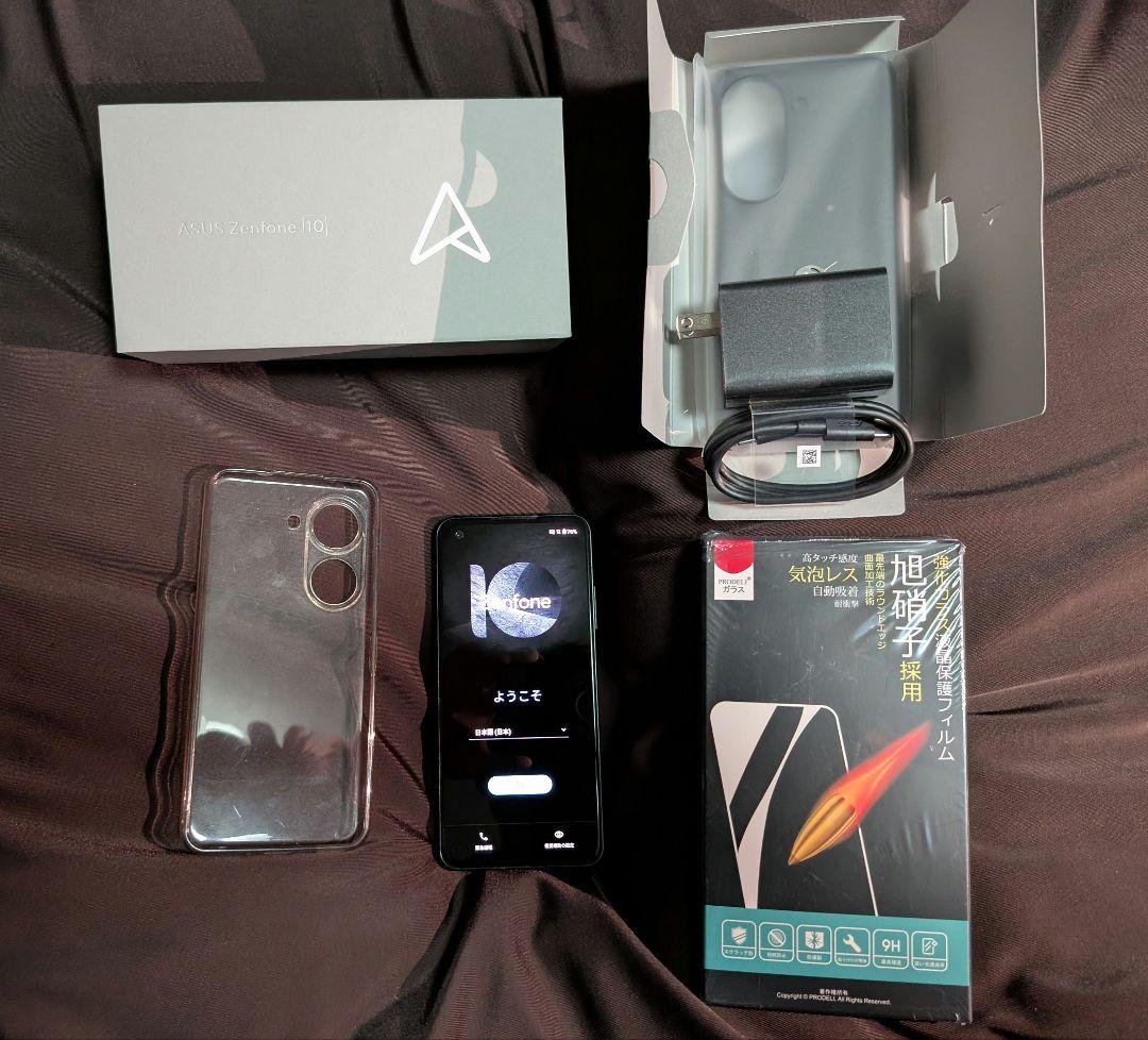 【美品】ASUS Zenfone10 スターリーブルー 256GB フィルム等付