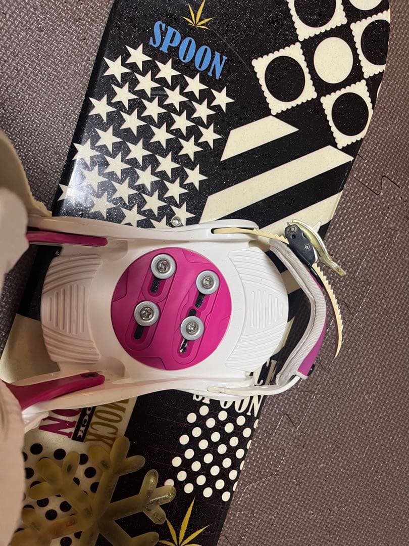 SPOON Hammock スノーボードビンディング ピンク　110