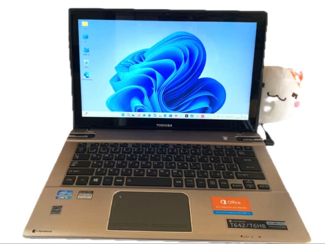 東芝タッチパネルi5/8GB SSD240GBoffice2024ノートPC