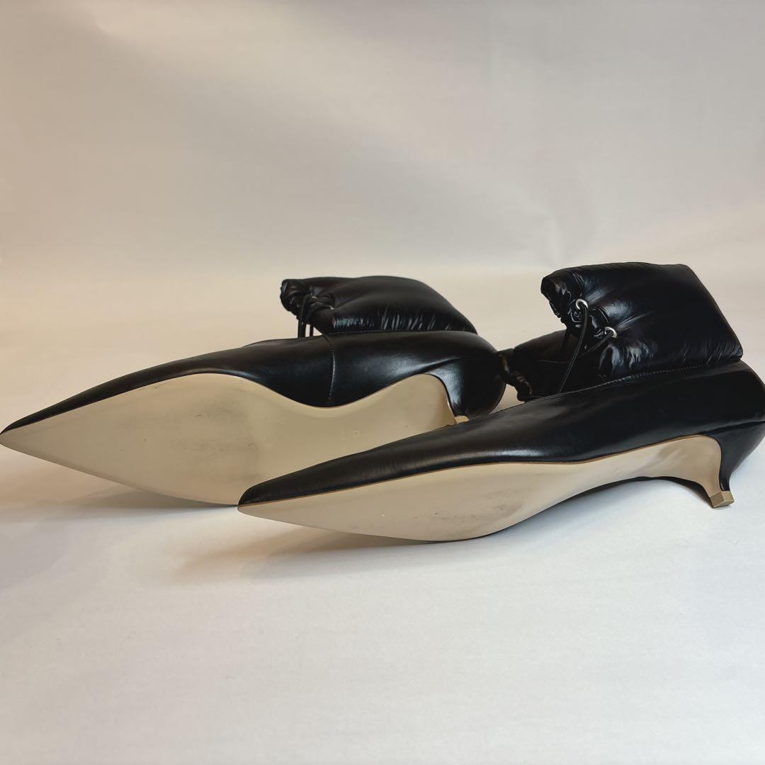 希少品　室内試し履きのみ　PIPPICHIC 黒　ダウン　ヒール　パンプス　37