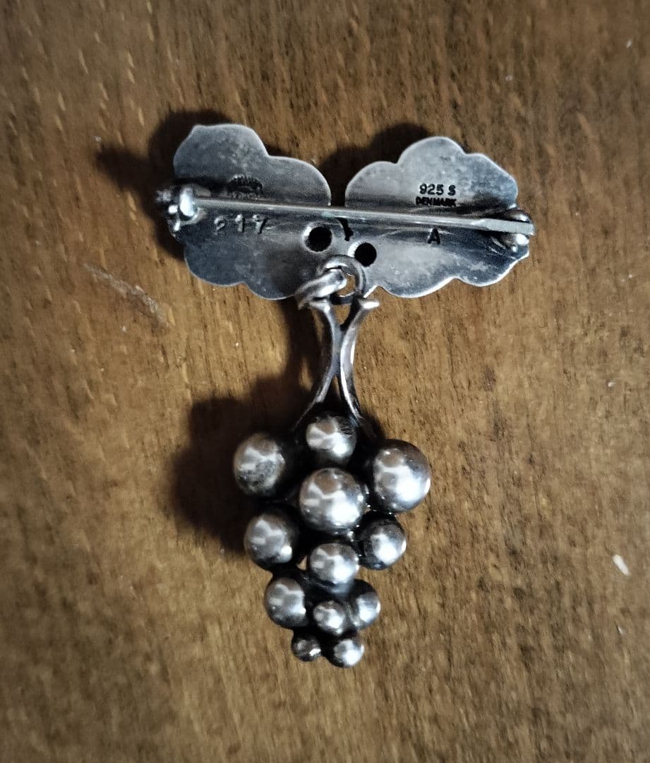 ジョージジェンセン　ブローチ葡萄