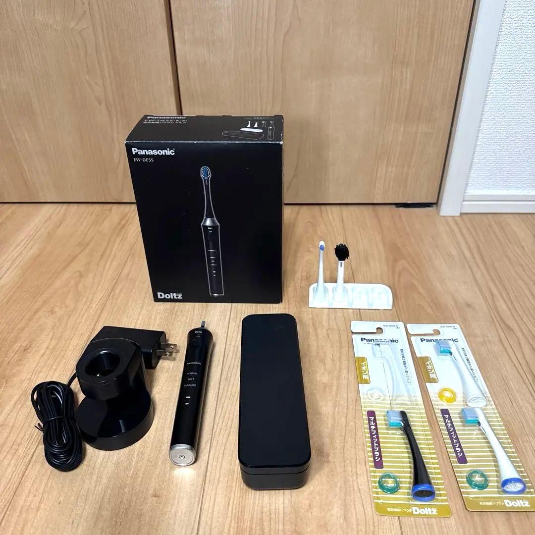 Panasonic EW-DE55 電動歯ブラシ 本体　新品替えブラシ３本付