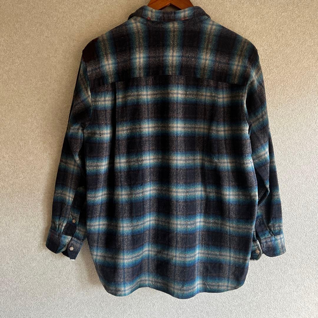 70s PENDLETON オンブレ　XLボートシャツ　アメカジ　ビンテージ