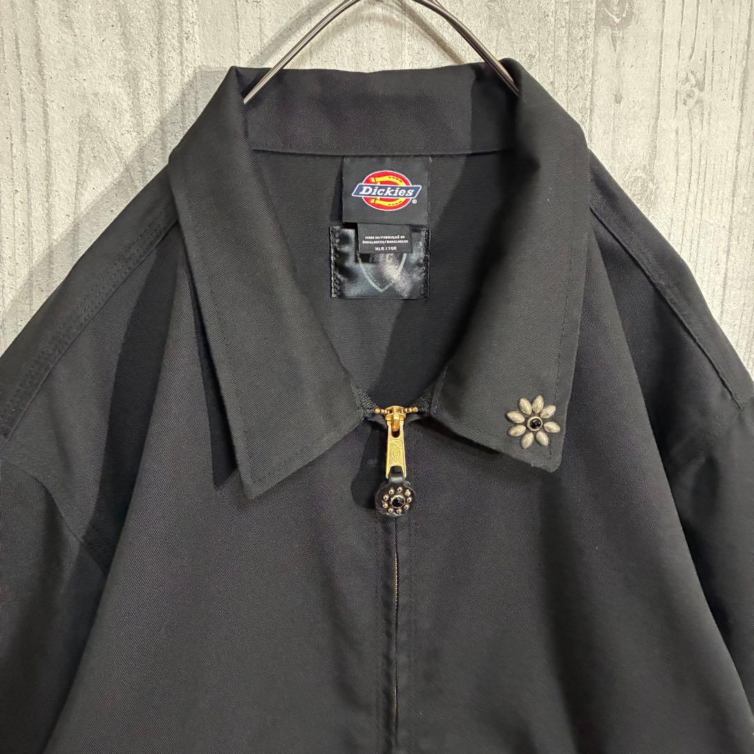【人気入手困難】ディッキーズ　HTCコラボ　フラワーストーン　ジャケット　XL