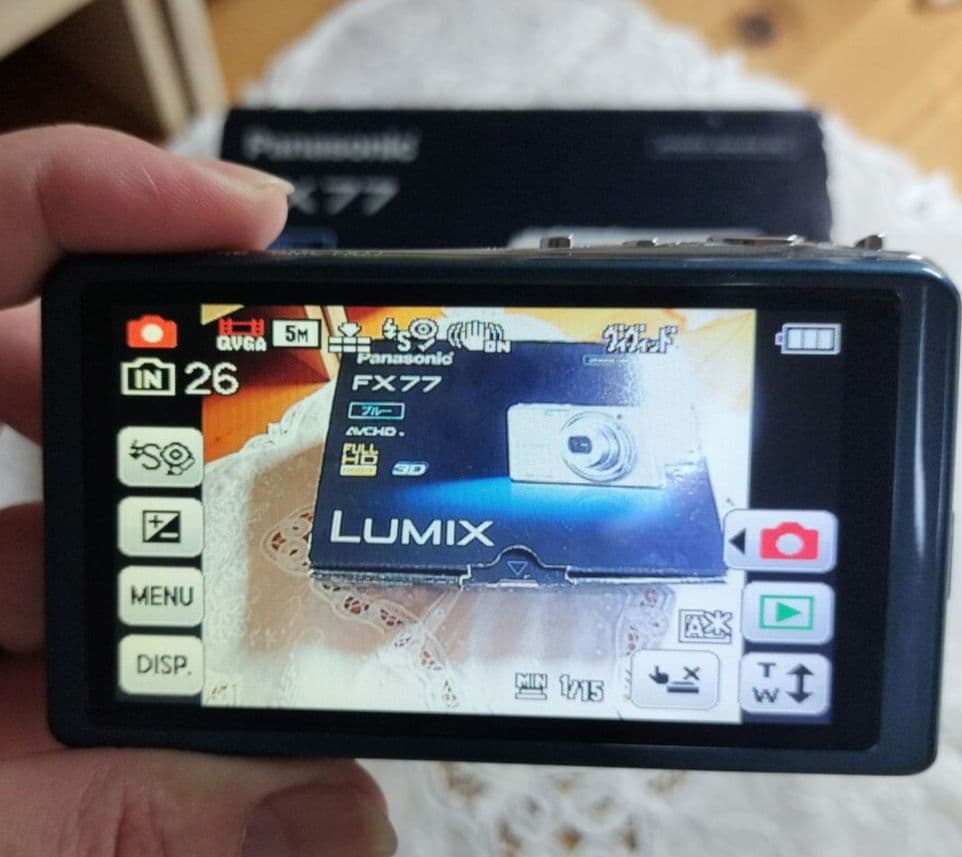 Panasonic DMC-FX77 LUMIX コンデジ デジカメ ブルー