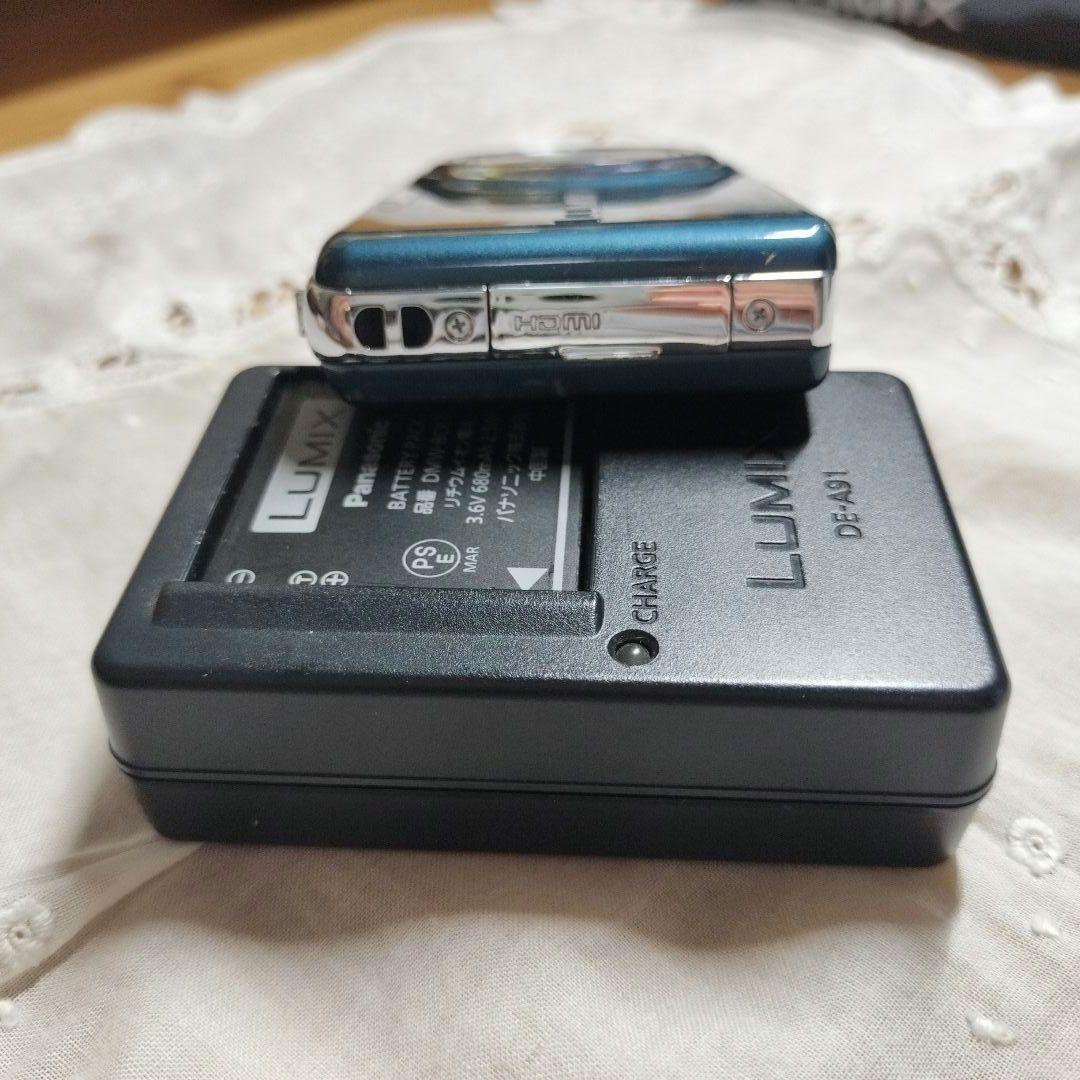 Panasonic DMC-FX77 LUMIX コンデジ デジカメ ブルー