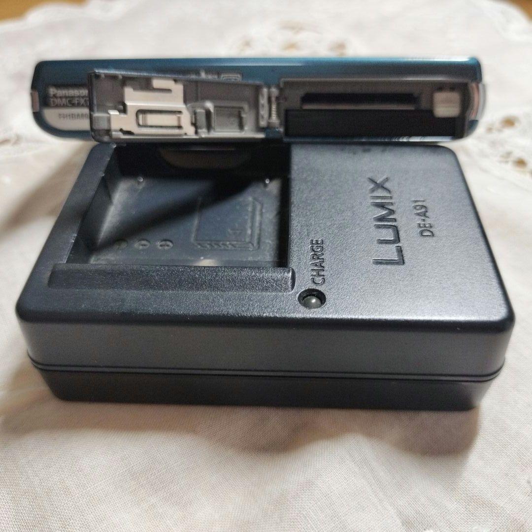 Panasonic DMC-FX77 LUMIX コンデジ デジカメ ブルー