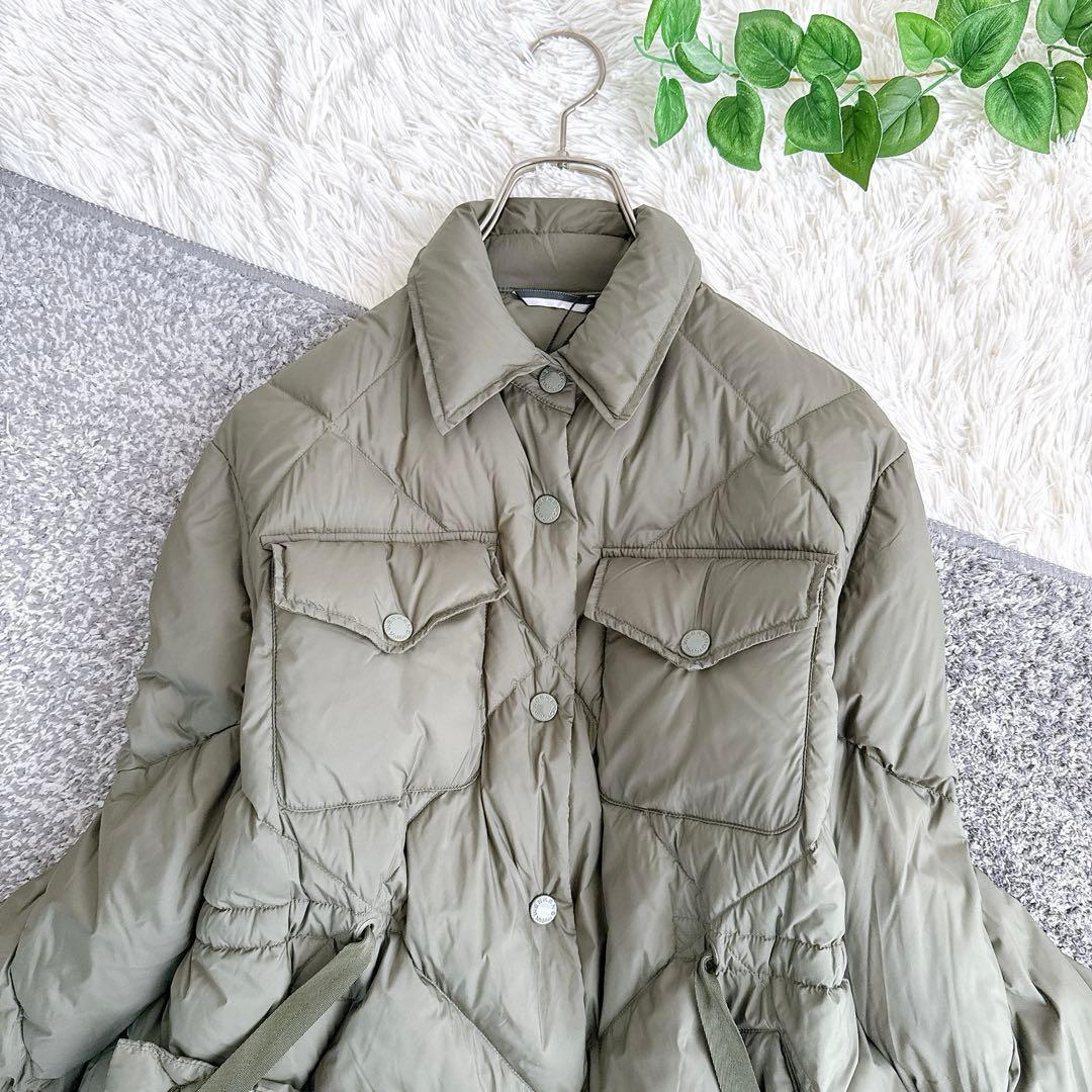 近年モデル　MaxMara ライトダウン　コート　キルティング　オリーブ　38