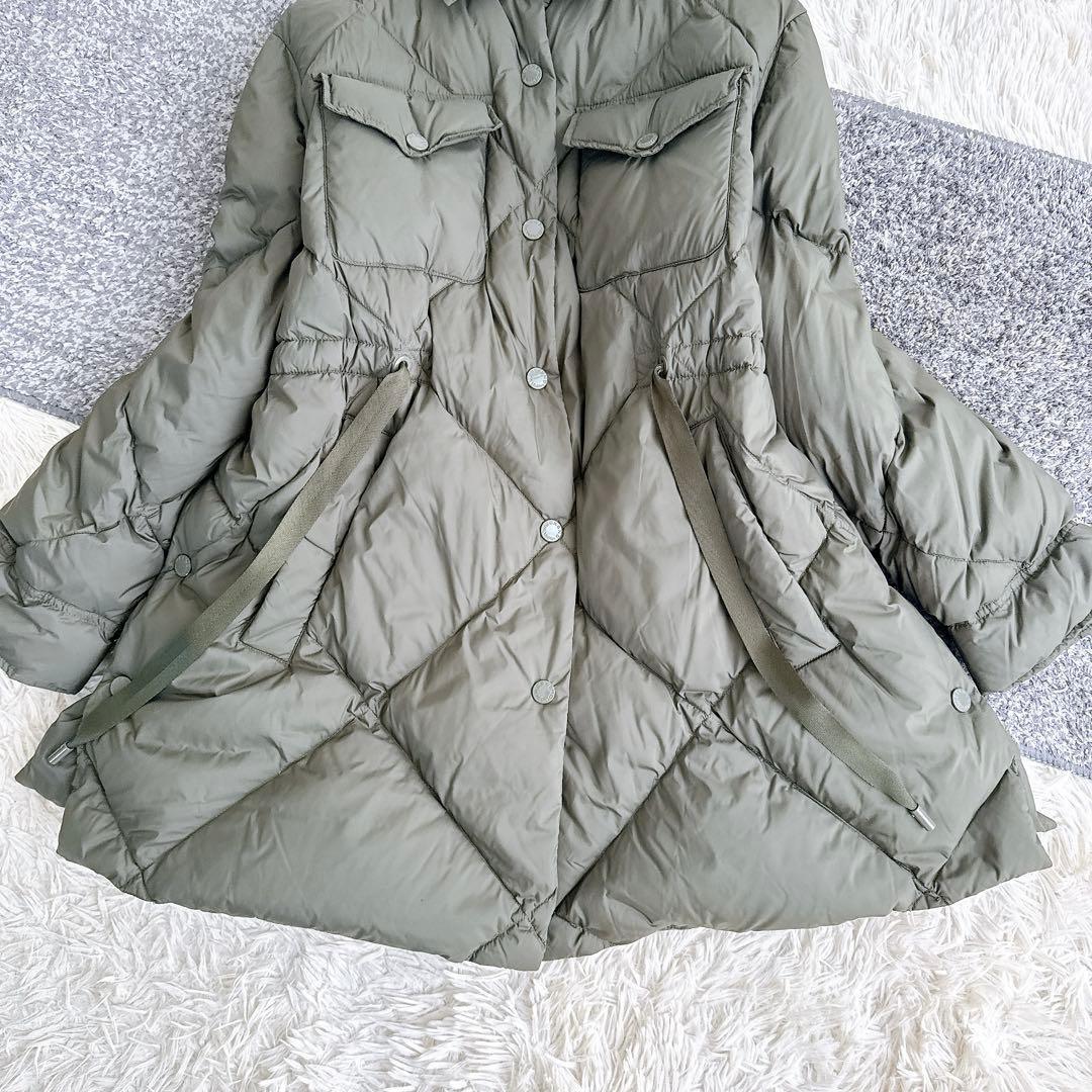 近年モデル　MaxMara ライトダウン　コート　キルティング　オリーブ　38