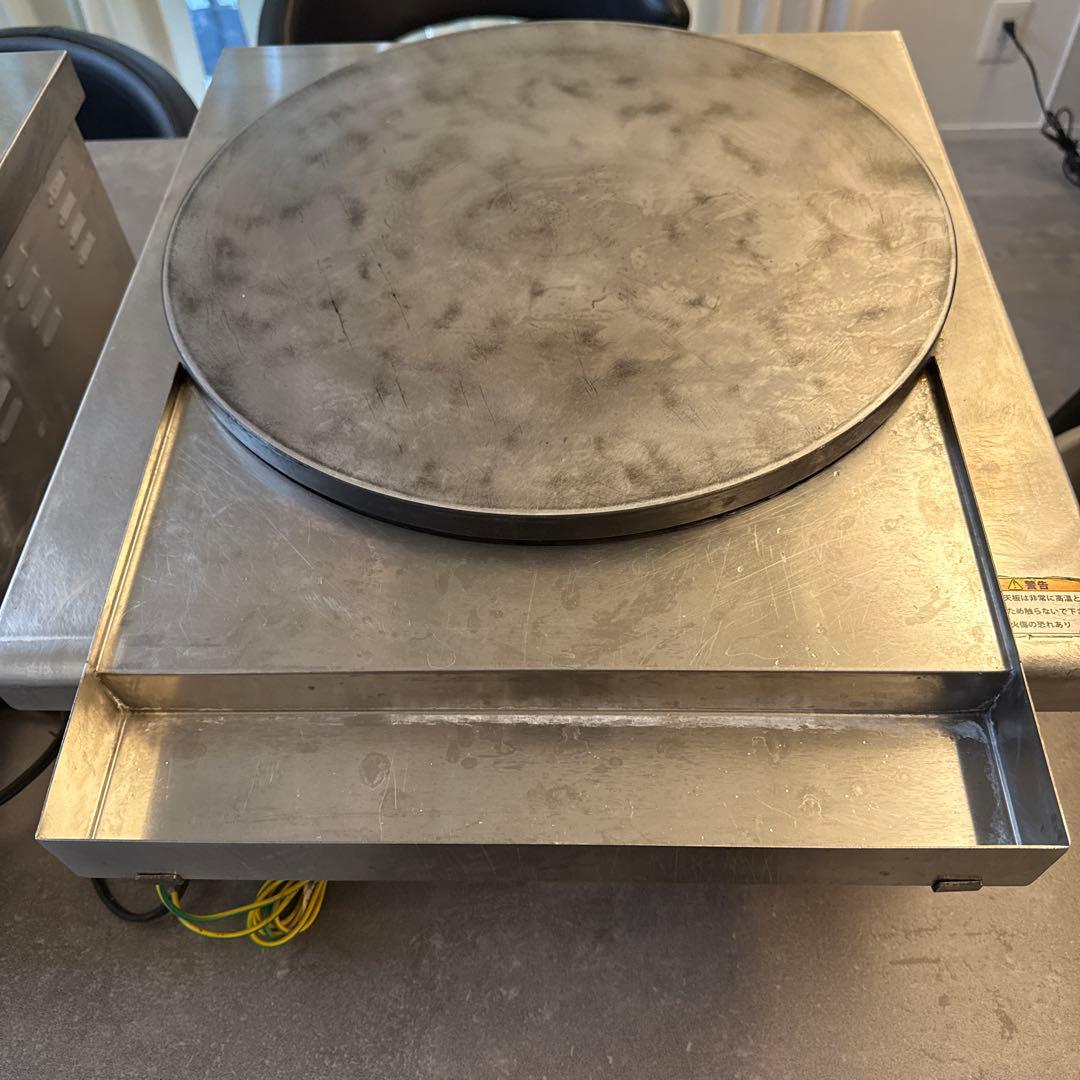 限定3.4値下げ 業務用電気クレープ焼き器 家庭使用可 直径40cm