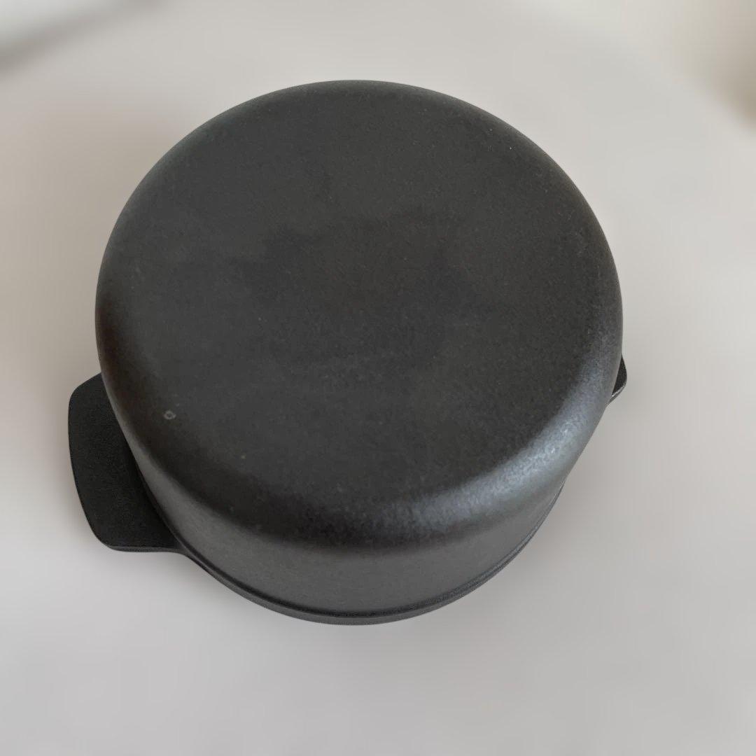 ヴィンテージ　ストウブ(Staub) フォンデュセット 黒 16cm 鋳鉄