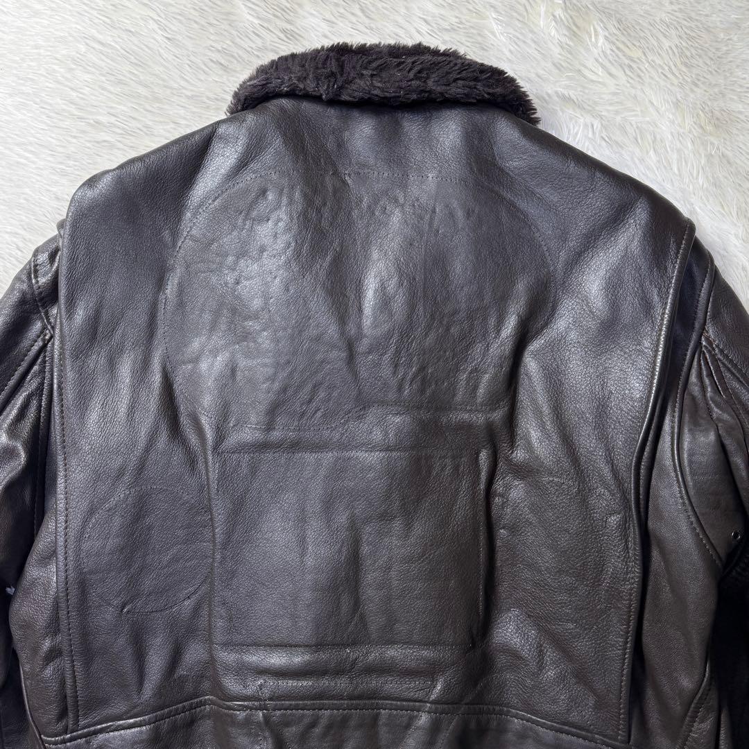 70s 米軍実物 G-1 USN BRILL BROS 黒タグ TOP GUN