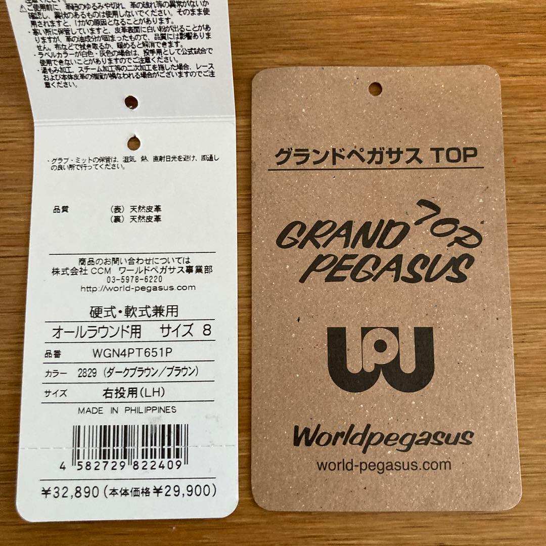 ワールドペガサス　グランドペガサスTOP WGN4PT651P 硬式•軟式兼用
