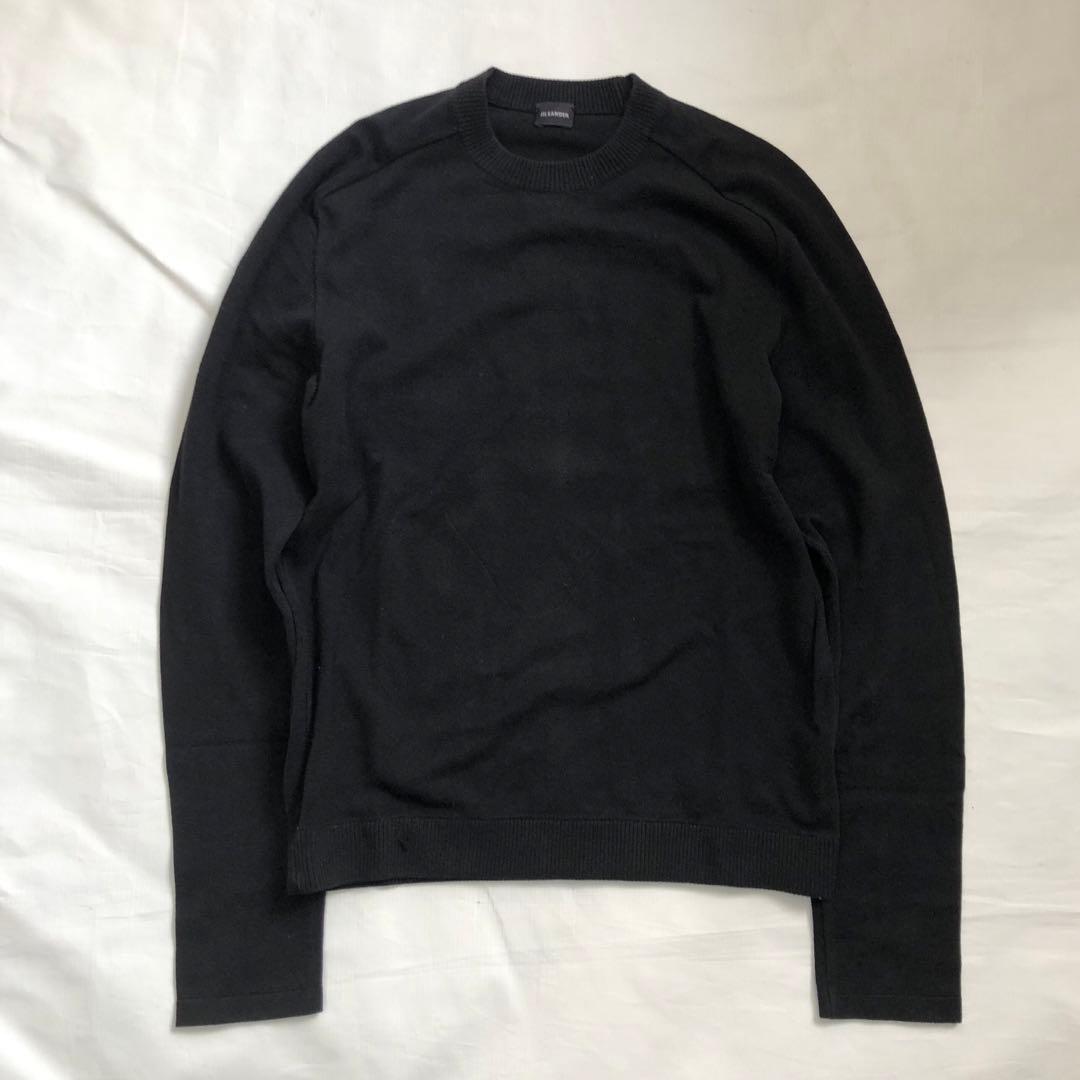 JIL SANDER ラフシモンズ期 クルーネックニット ブラック 46