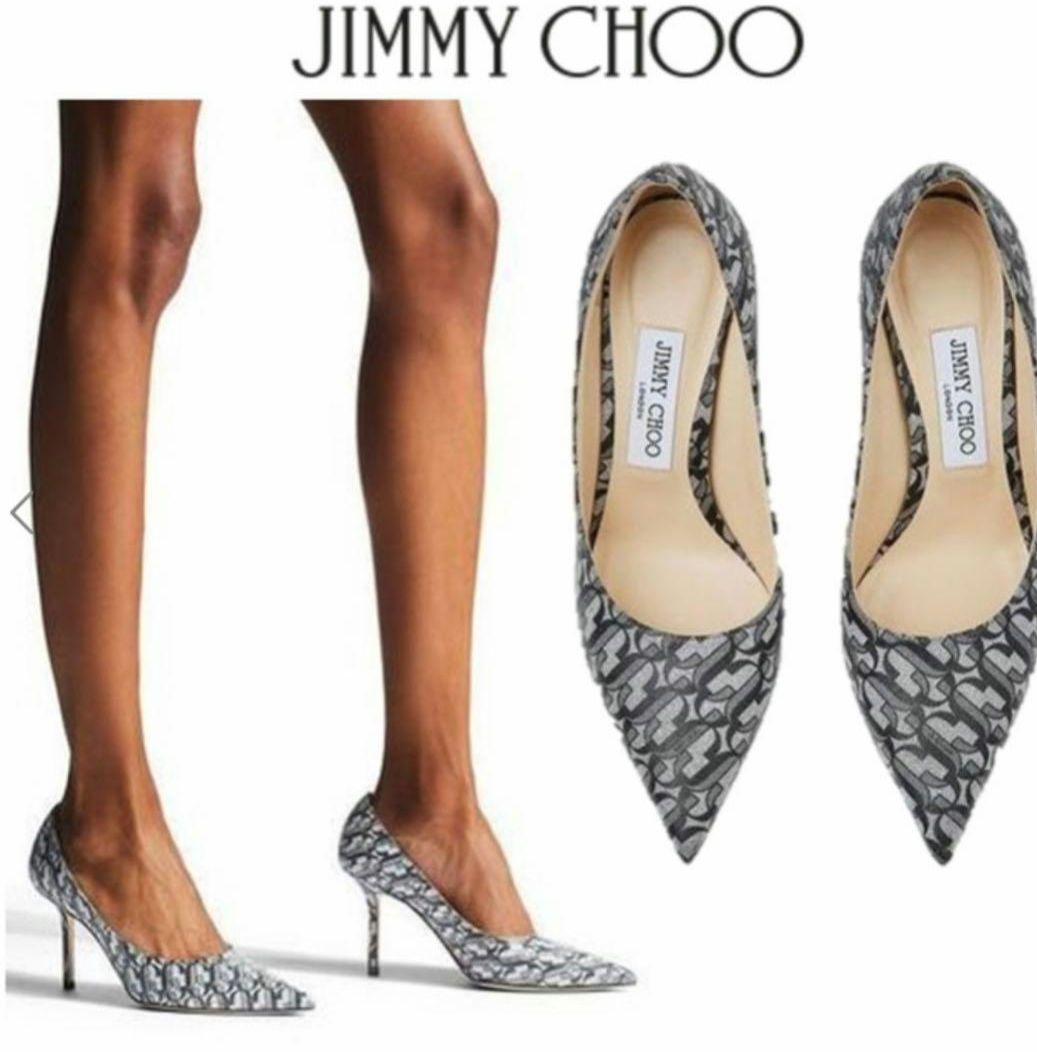新品未使用JIMMY CHOO シグネチャーポインテッドトゥヒール グリッター