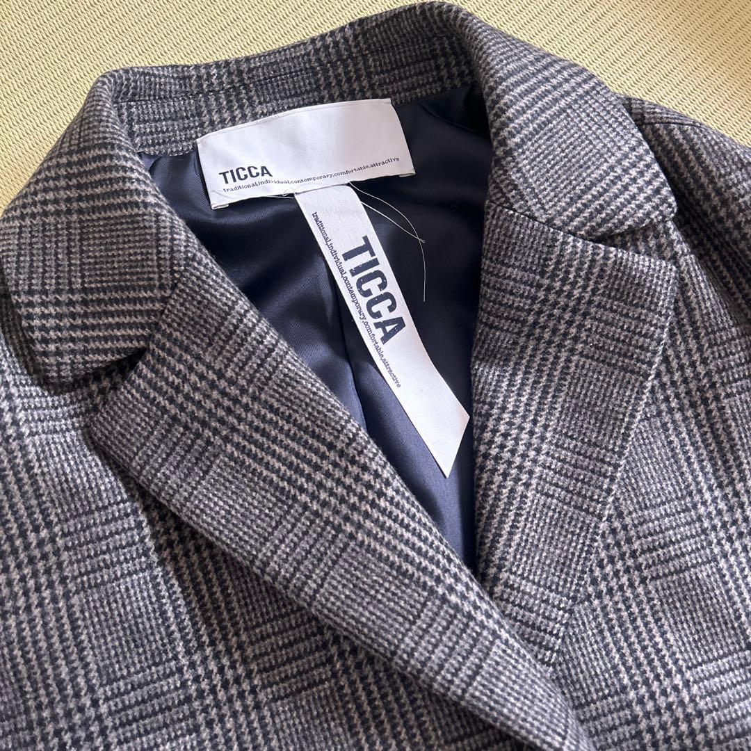 TICCA |チェックジャケコート/TBEA-521.グレーチェック