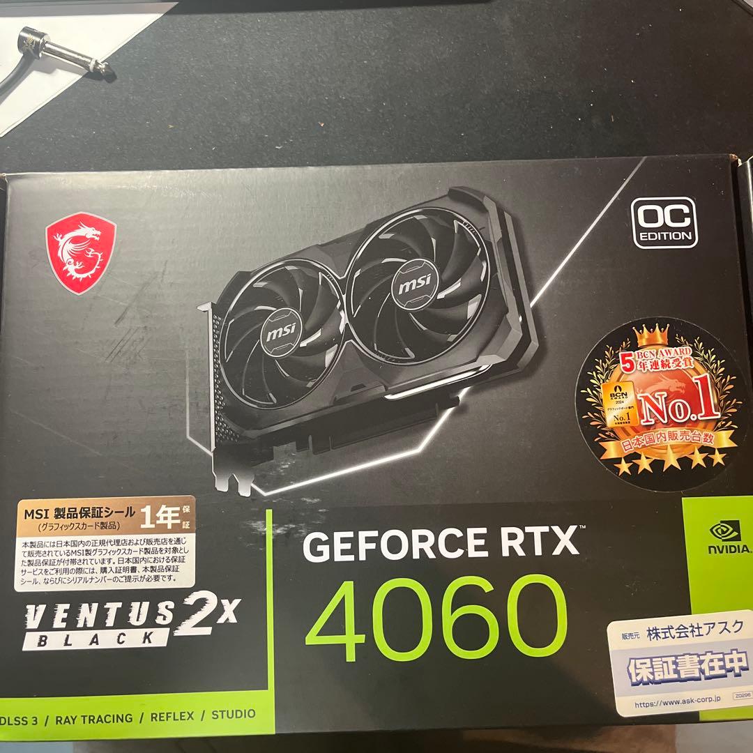 グラフィックボード・グラボ・ビデオカード MSI GeForce RTX 4060 8GB GDDR6 OC
