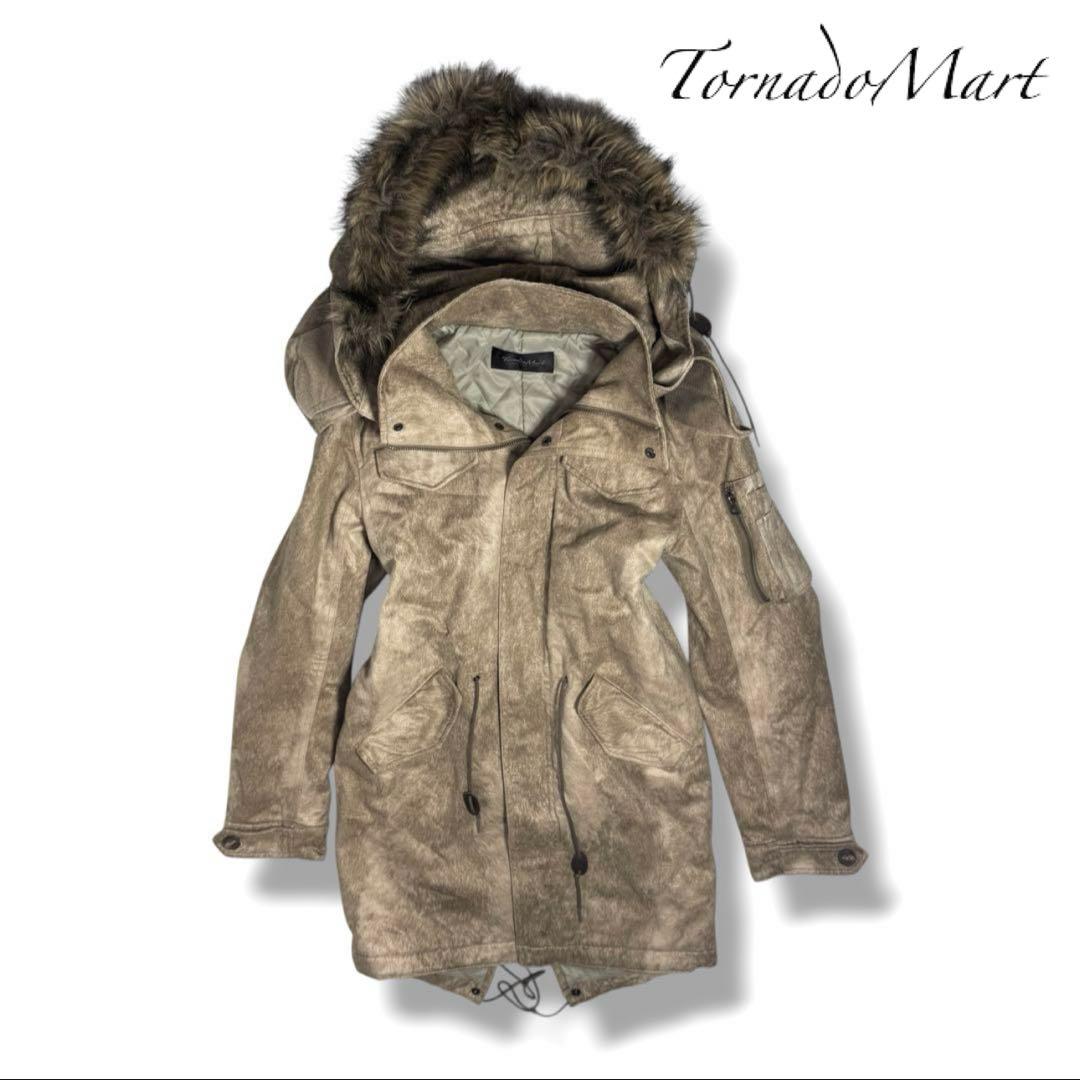 TORNADO MART｜スウェードヘアラインモッズコートy2kシェラックLGB