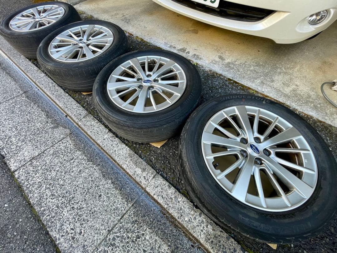 スバル純正 16×6.5J 5-100 +55 アルミホイール 4本 GT系